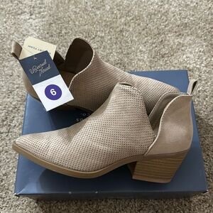New Taupe ankle boots